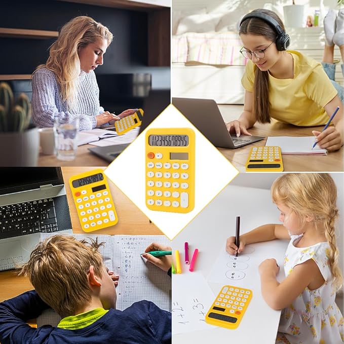 Basic Calculator Calculator Small Mini Calculator Calculator for School School Supplies 4 Function Calculator Cute School Supplies for Girls Simple Calculator Financial Calculator Solar Calculator