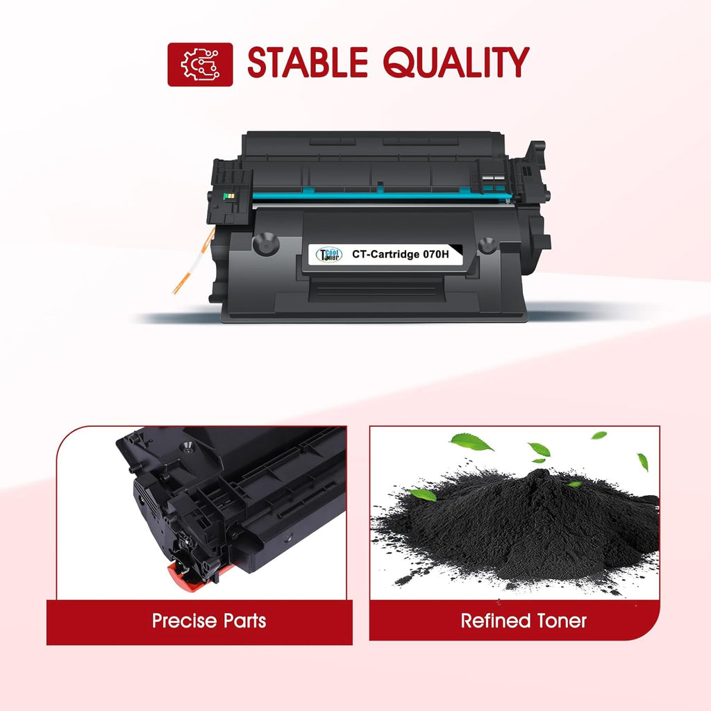 070H 070 Black Toner Cartridge 2 Packs CRG-070H 070H 070 Toner Compatible for Canon 070 070H CRG070 CRG-070 CRG070H CRG-070H Toner Cartridge for Canon imageCLASS MF465 MF462 LBP247 LBP246 Printer Ink