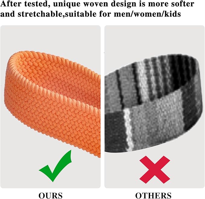 Fishent Stretchy Wristlet Keychain,Braided Cute Wrist Lanyards for Keys, Key Chain Holder for Women Men, Wrist Strap Keychain for Car Keys Phone Camera Wallet ID Badges Card (Orange)