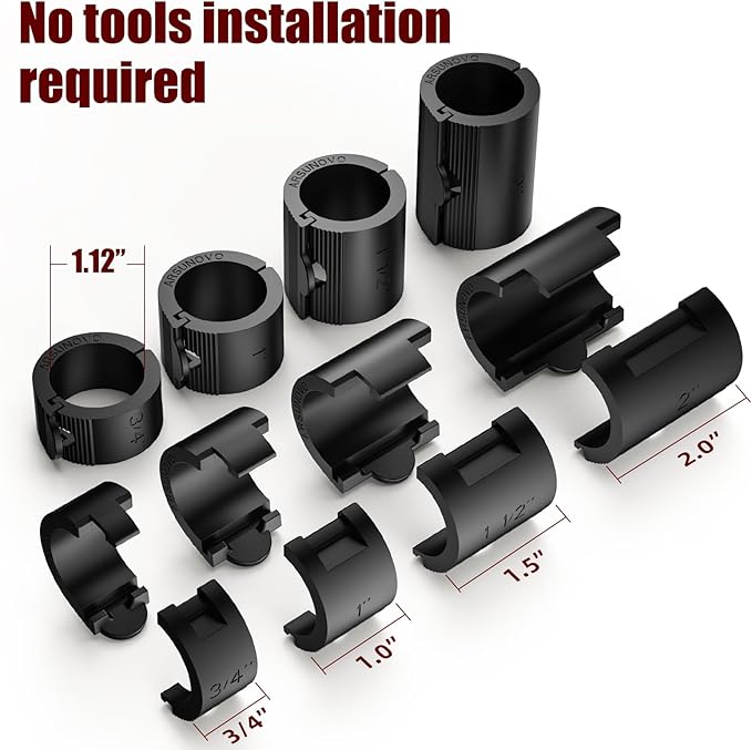 Office Chair Lifting Rod Fixing Pipe Clamp Connect the clamp to the large office chair cylinder piston to prevent the seat from sinking, with a variety of matching sizes and heights【Upgrade】