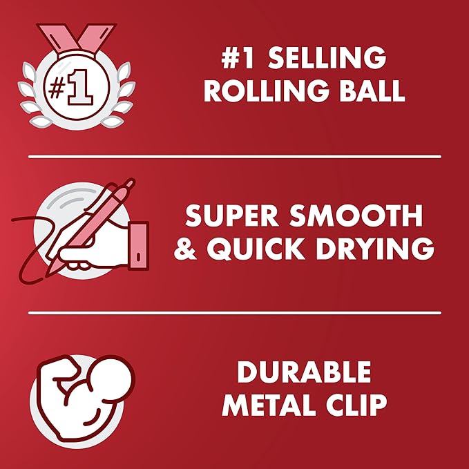 Pilot, Precise V5, Capped Liquid Ink Rolling Ball Pens, Extra Fine Point 0.5 mm, Purple, Pack of 12