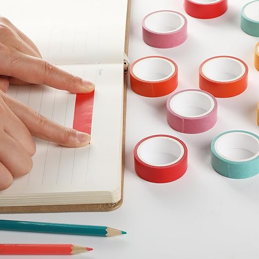 Mr. Pen- Washi Tape Set, 10 Rolls, Summer Design, Decorative Tape, Washi Tapes, Scrapbook Tape, Scrapbook Washi Tape for Journaling, Craft Tape, Washy Tape, Washy-Tape, Cute Washi Tape Pack