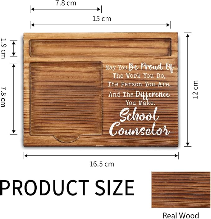 School Counselor Appreciation Gifts, Thank You School Counselor Gifts, School Counselor Gifts for Women, Men, School Counselor Office Desk Decor Self-Stick Note Pad Holders ZSS10