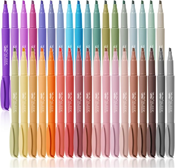 Mr. Pen- Pastel Highlighters, 36 Pack, Chisel Tip, Colorful, Cute Highlighters Assorted Colors, Quick Drying, Smear Resistant