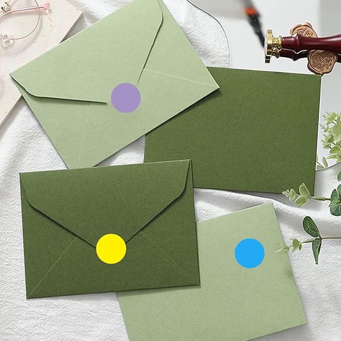 2400 Pieces 0.75 Inch Clear Transparent Round Waterproof Sticker,Envelope Tab Sealer and Retail Package Round Clear Seal Labels Self Adhesive Stickers