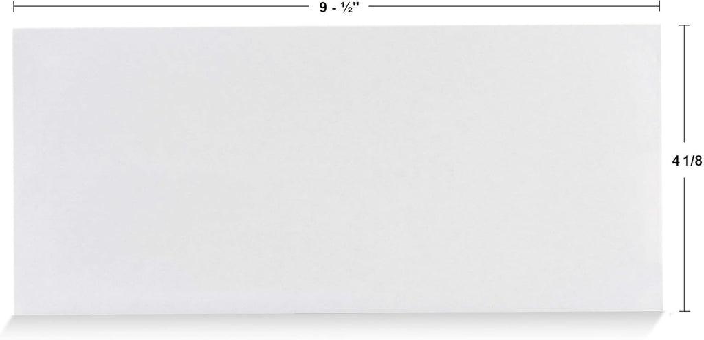 40#10 Security Tinted Self-Seal Envelopes - No Window, EnveGuard, Size 4-1/8 X 9-1/2 Inches - White - 24 LB - 40 Count (34140)