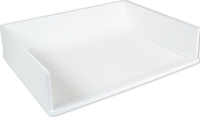 Victor W1154 Pure White Stacking Letter Tray