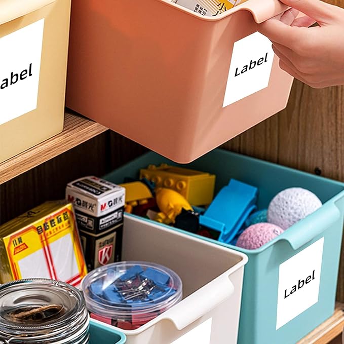 100 Sheets 200 Labels Half Sheet Self Adhesive Shipping Labels for Laser & Inkjet Printers, 8.5" x 5.5" Shipping Mailing Labels, 2 per Page Shipping Labels, 5 1/2 x 8 1/2 Half Sheet Labels