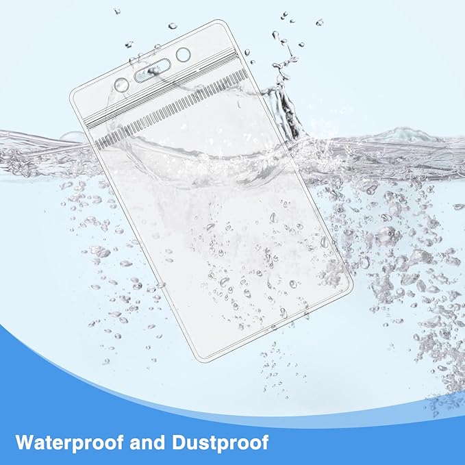 10 Pack Badge Holder Vertical Clear Plastic Waterproof Name Tag Holder Fit Social Security Card and Gift Card, Name Tag Holder for Nurse, Teacher and Student