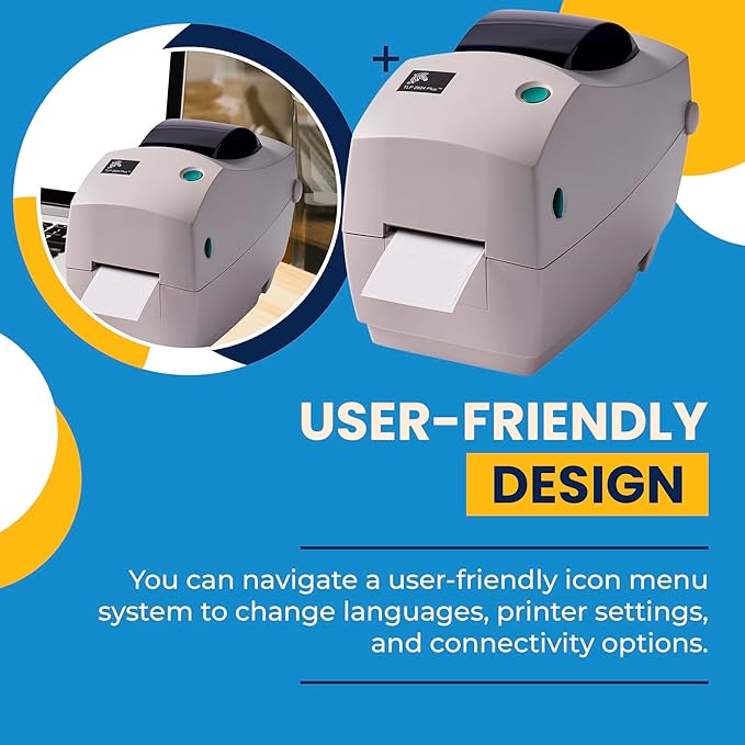 Zebra TLP 2824 Plus Thermal Transfer Desktop Monochrome Printer | 2 in Width | Serial & USB Port Connectivity 282P-101110-00 | Include Jetset Software