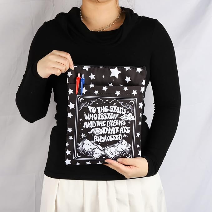 Crescent City Inspired Book Sleeve Velaris Gift Book Lovers Gifts Book Covers for Paperbacks Bookish Gift (to The Stars bs)