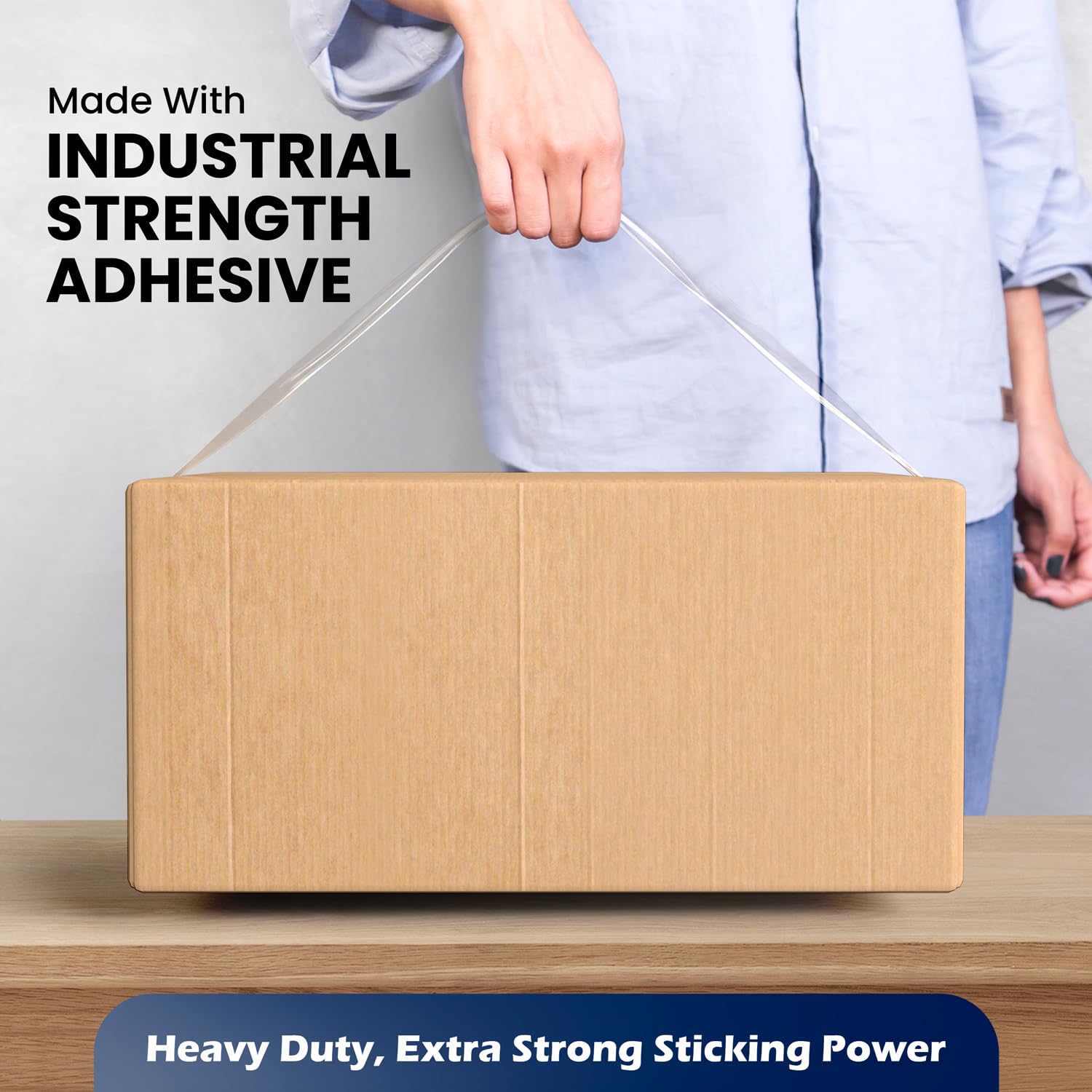 12 Rolls | 2.4 mil Clear | 65 Yards Each (780 Yards Total) | 2" Premium Packing Tape Heavy Duty Packaging Tape for Shipping Moving Stronger Thicker