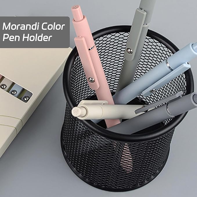 Gel Pens, 5Pcs 0.5mm Fine Point Black Ink Pens With Smooth Wirting,Qucik Dry Pens For Journaling, Cute Nice Aesthetic Pens, Office School Supplies for Women Men Student(Morandi)