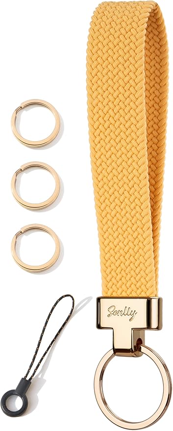 SENLLY Wristlet Lanyard, Stretchy Keychain Holder, Original Elastic Anti-Drop Design Keyring
