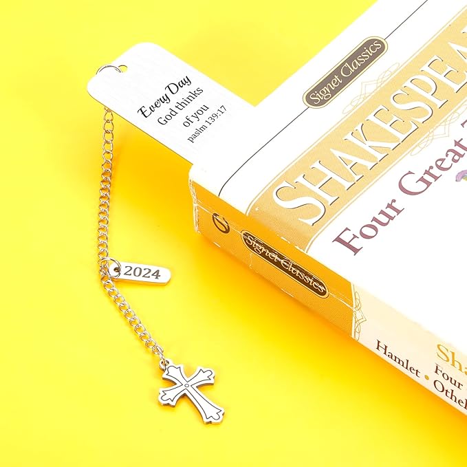 Baptism Gifts for Teen Boys Christening Bookmark for Him Her Friends Bible Verse Bookmarks Catholic 2024 Graduation Gifts for Her Him Christmas Gifts for Son