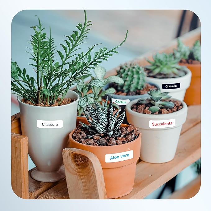 NIIMBOT Thermal Transfer Labels 0.55''x1.97'', Only for B18 Label Maker, PET Material, Waterproof and High-Temperature Resistance, Long Storage Time, White(14x50mm-125)