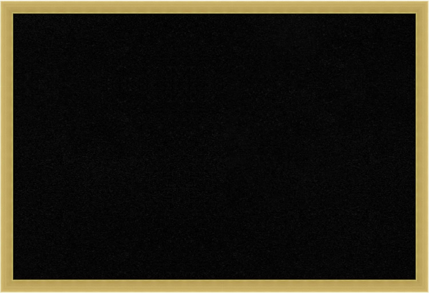 Amanti Art Black Cork Board for Wall, 17x25 Vision Board with Gold Wood Frame, Medium Corkboard Office Decor for Home Organization, Modern Contemporary Corkboard Pinboard to display items for home