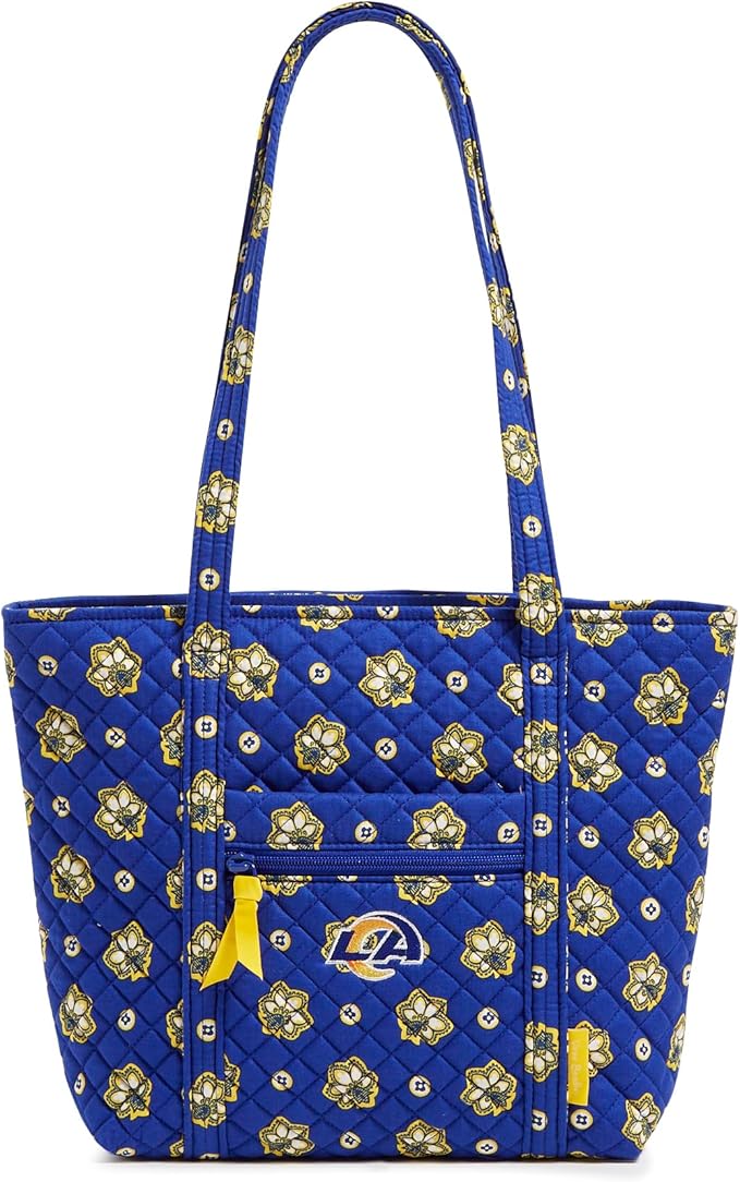 Vera Bradley Women's Cotton NFL Small Vera Tote Bag (Multiple Teams Available)