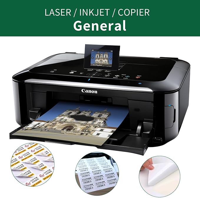 Printable Name Tags Self Adhesive White Matte,2-1/3”×3-3/8”,40 Sheets,8-UP, Name Tag Labels for Laser/Inkjet Printers,Blank Name Tag Stickers,Name Badge Labels Stickers, Letter Size