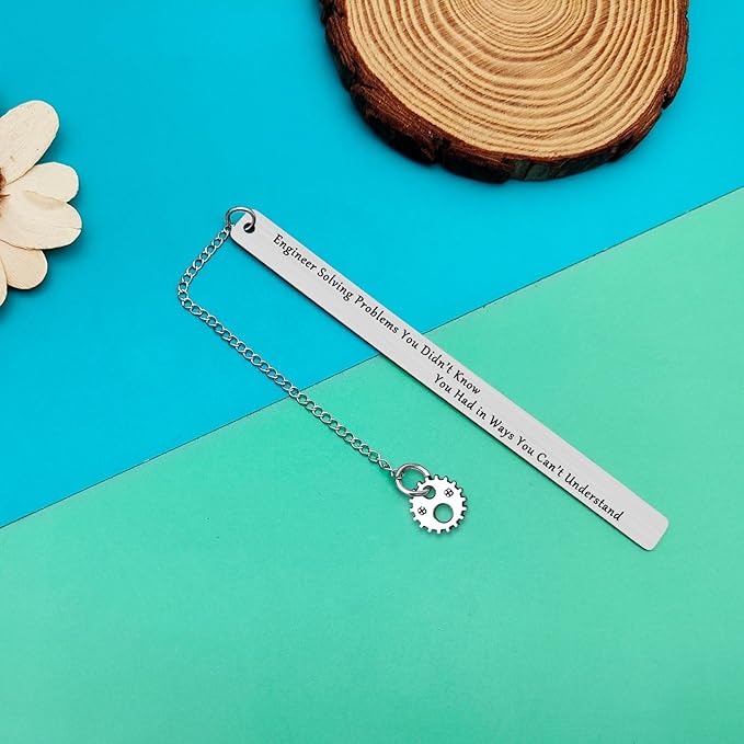Bookmark Gifts for Engineer Mechanical Engineer Design Engineering Gear Gifts Funny Bookmark Gifts for Learned Engineer Engineering Student Construction Engineer Engineering School Graduation Gifts