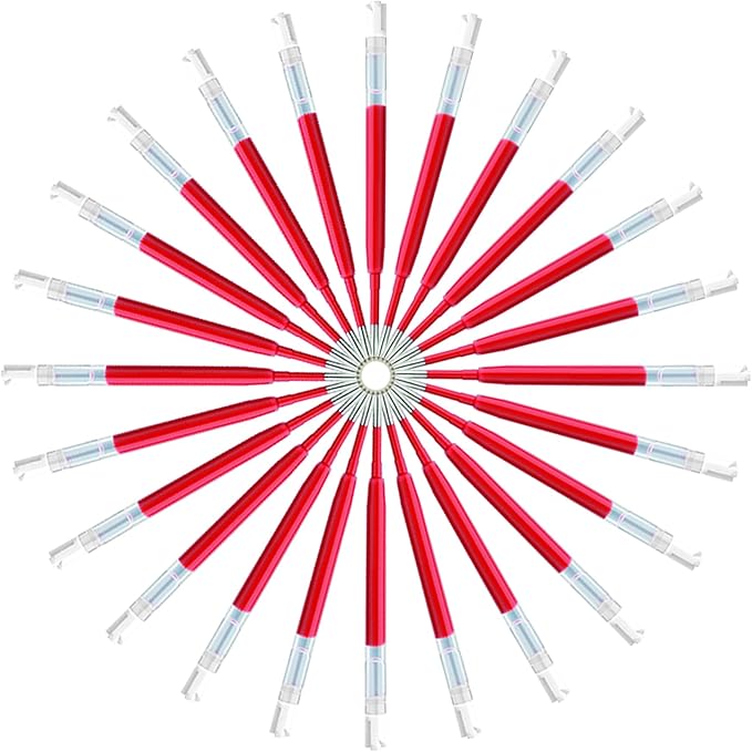 DunBong G2 Gel Ink Pen Refills, for Retractable Gel Pens, 0.5mm Fine Point, Pack of 5 (Red)