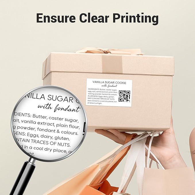 Direct Thermal Labels,1.57''X1.18'' (40 x 30 mm)Thermal Label Sticker,Thermal Printer Labels for UPC, Barcodes, Postage, Address,Compatible with Most Desktop Label Printers, 115 Labels, 3 Rolls