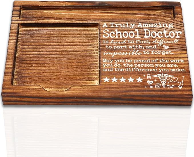 Thank You Gift for School Doctor, Doctor Appreciation Gifts for Women Men, Going Away Gift Retirement Gift for School Doctor, Best School Doctor Gift Self-Stick Note Pad Holders-DW45