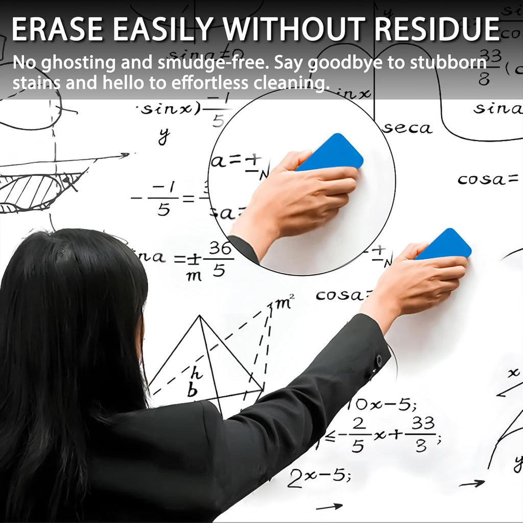 VEESA Dry Erase Markers Black, Fine Tip, 75 Count Low-Odor Whiteboard Marker Pens, Back to School Supplies, Office Series