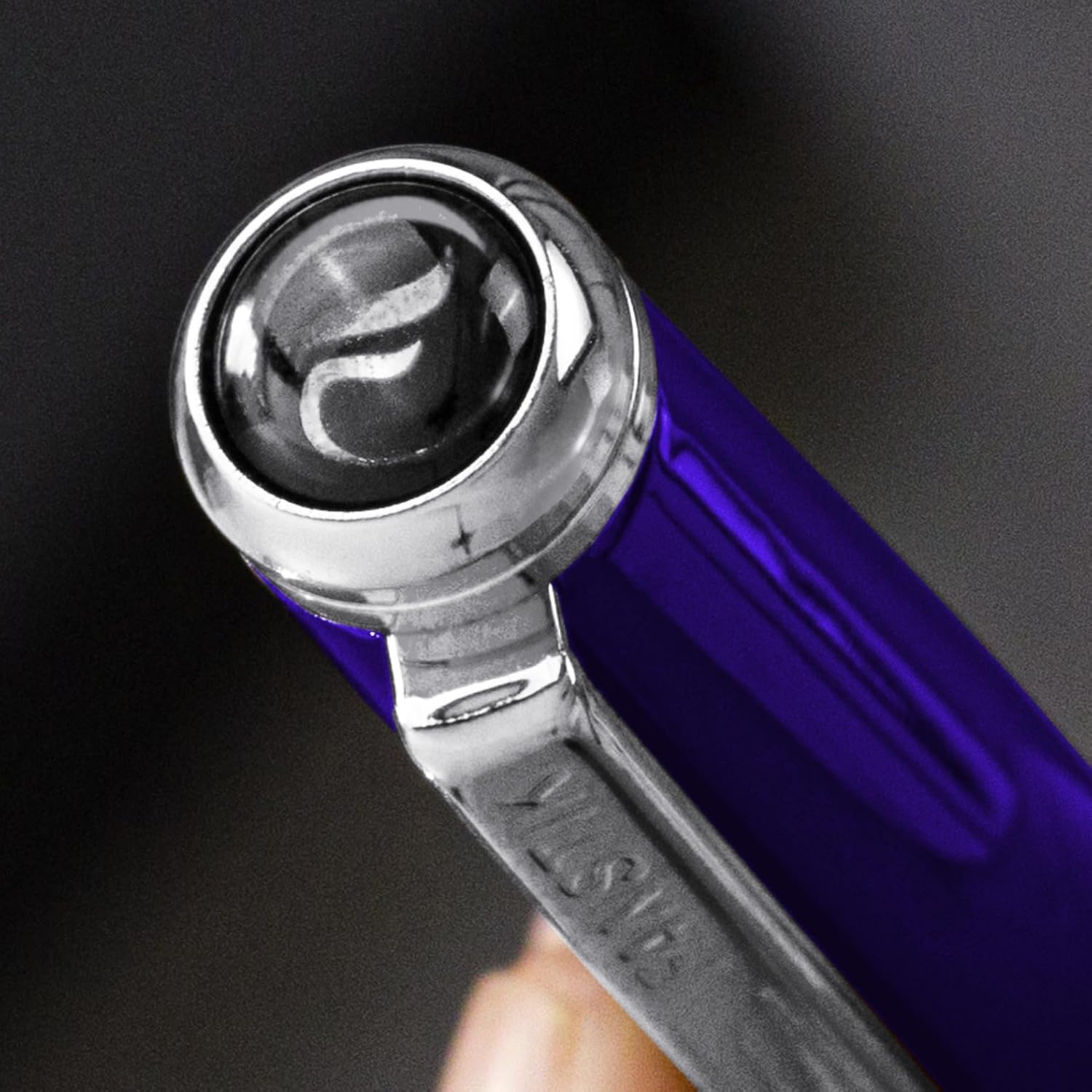 Customized Blue Luxury ballpoint pen (Made In USA) fancy gift set for women, Real 24K Gold Plating, Professional executive pen gift set for men (Lux Custom-BallPoint Blue)