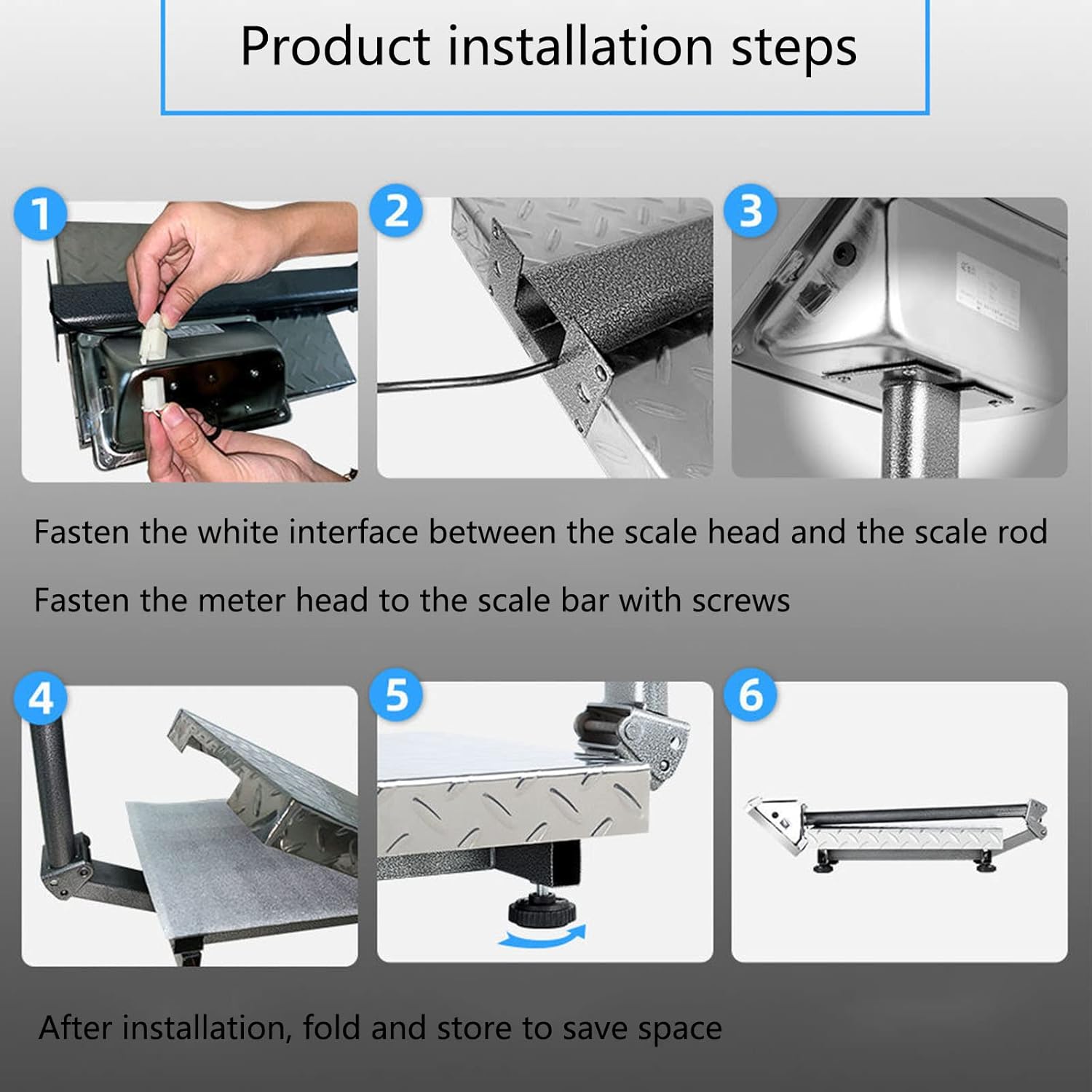 Commercial 660 lb Electronic Platform Scale with LB/KG Industrial Floor Scale Stainless Steel High-Definition LCD Display,Digital Heavy Duty Luggage Package Price Computing Postal Shipping