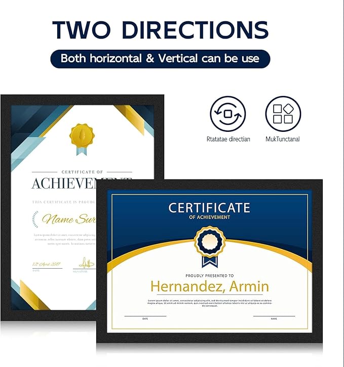 5 Pack Magnetic Sign Holder 8.5 x 11'' Letter Self-Adhesive Magnetic Wall Mount Sign Holder for Wall Window Office Poster Store Restaurant