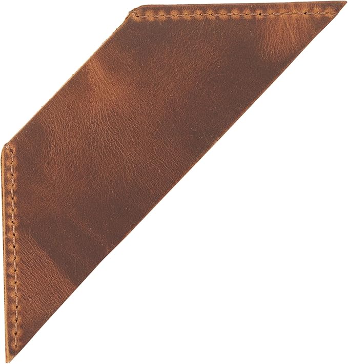 Londo Genuine Leather Handmade Bookmark (Set of 2) (Triangle, Camel)