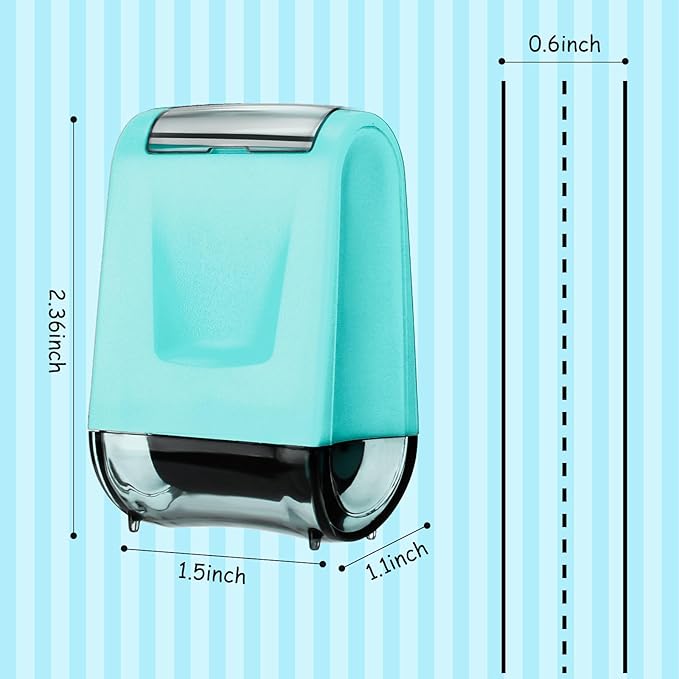 Sherr 2 Handwriting Line Stamp Roller Dashed Handwriting Lines Practice Roller Stamp for Kids, Teachers Kindergarten Education Classroom Back to School Need(2.72 x 2.44 x 1.54 Inch,Light Blue)