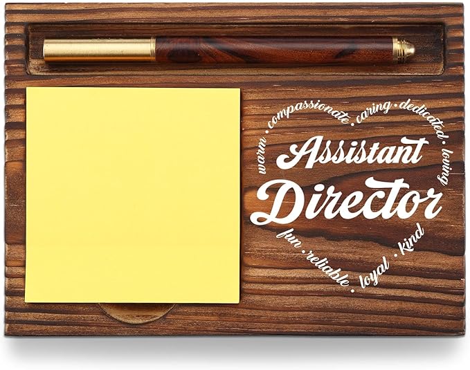 Assistant Director Sticky Note Holder, Thank You Gift for Director Coworker Teacher Assistant, Assistant Director Appreciation Gift Desk Self-Stick Note Pad Holders TZP43