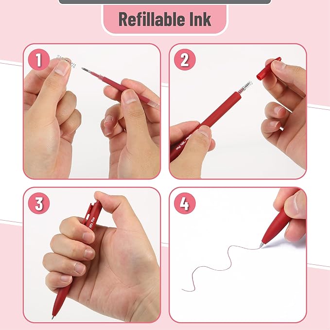 Mr. Pen- Retractable Gel Pens, 12 Pack, Vintage Colors, Gel Pens Fine Point 0.7mm, Retractable Pens, Cute Pens, Gel Ink Pens, Aesthetic Pens for Journaling, Colorful Pens, Fine Tip Pens