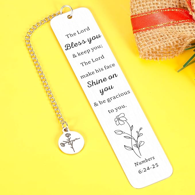 Baptism Gifts for Girls Kids, Inspirational Religious Cross Bookmark Gifts for Boss Lady Women Her Graduation Catholic Birthday Christmas Christian Church Gifts for Her