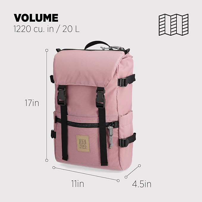 Topo Designs Rover Pack Classic, Rose, One Size