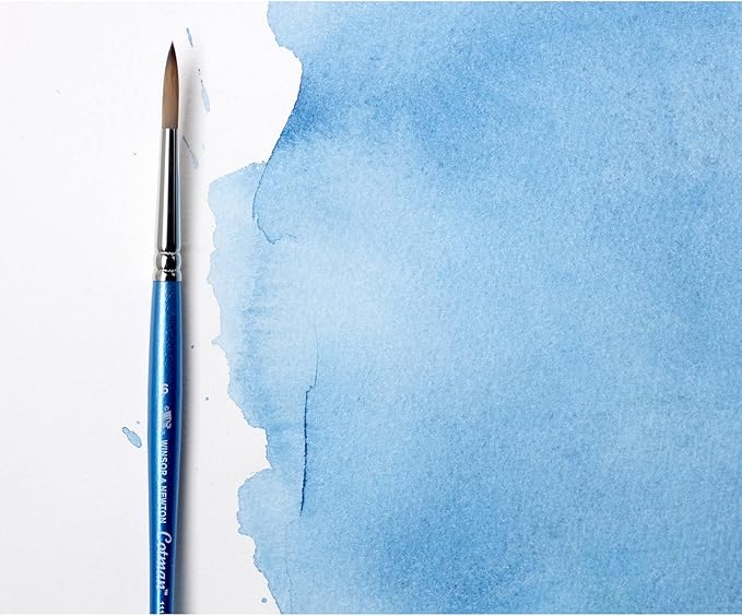 Winsor & Newton Cotman Short Handle Brushes, Set of 7, (Round 1 & 6, Rigger 2, Filbert 1/4", One Stroke 3/8", Angled 1/8", Fan 2)