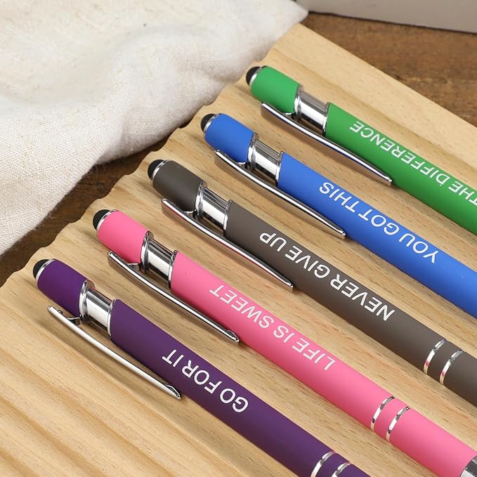 12 Pcs Ballpoint Pens,Fine Point Smooth Writing Pens,Kawaii Pens For Writing Journaling Taking Notes School Office Home. (12Pcs)