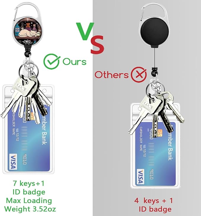 Lanyards for Id Badges, Magic Cat Badge Holder with Retractable Reel Belt Clip, Work Name Tag Lanyard Vertical ID Card Protector Case for Women Nurse Nursing Doctor Teacher Student