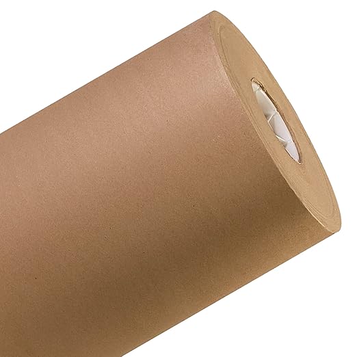 AVIDITI Shipping Paper Roll 36"L, 1-Pack | Large Kraft Paper Roll for Packing, Moving and Storage