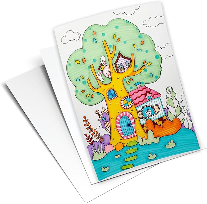 100 Sheets White Cardstock Thick Paper - Blank Heavy Weight 350gsm Cover Card Stock for Invitations,Stationery Printing,Scrapbooking,Crafts,DIY Cards, Paper Crafting (8x10 Inches)