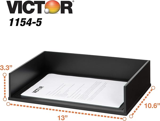 Victor Wood Stacking Letter Tray