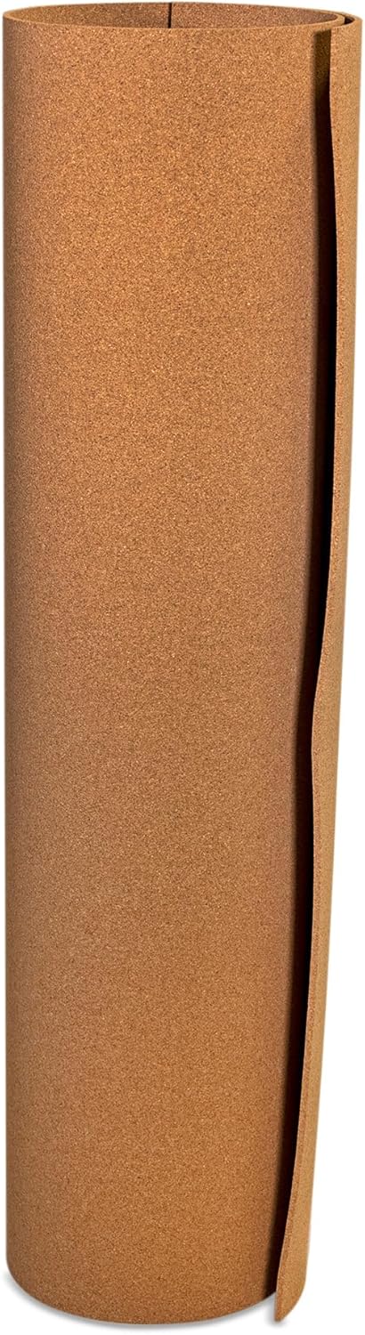 Manton Cork Premium Cork Sheet - 4' x 8' x 1/4", 100% Natural Facing Grade Material for Bulletin Boards, Decorative Photo and Message Push Pin Displays - Perfect for Home, School, and Office