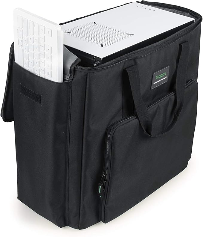Slappa Desktop Computer Travel Tote Bag Fits Medium Size PC Gaming Towers (SL-TOWERTOTE-MD)