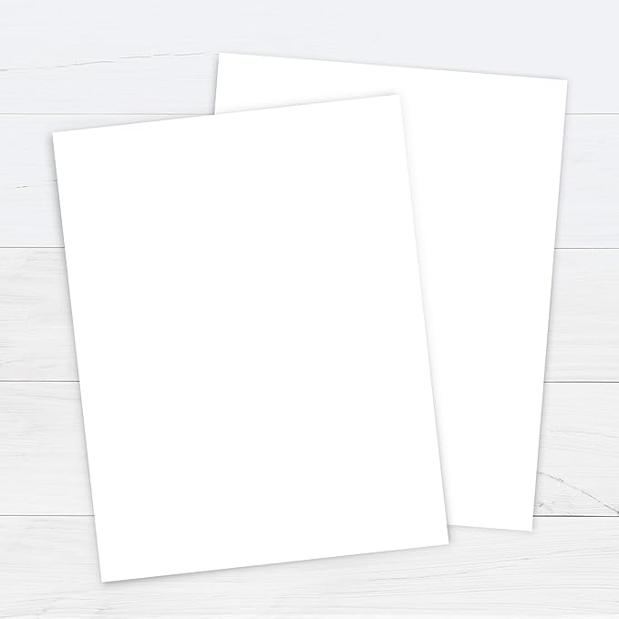 Printworks White Cardstock, Standard, 67 lb. Vellum, 92 Bright, 250 sheets, 8.5 x 11, For Office, Home & School Printing, Craft Projects (00564)