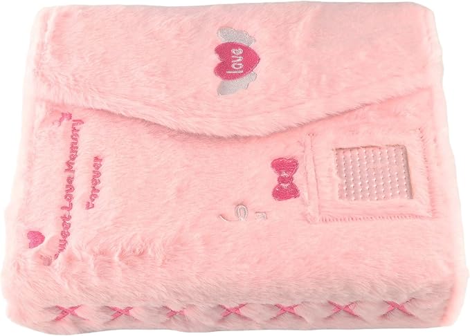 Leadigol Kpop Photocard Binder,Plush Binder Cover,A5 Refillable 6 Ring Budget Binder, Mini Notebook Binder Cover,Journal Notebook Planner Binders