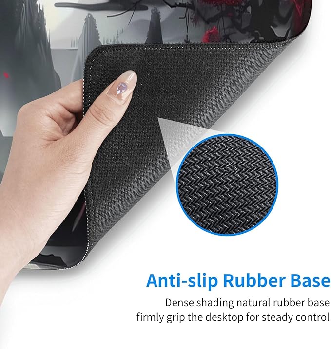 Gaming Mouse Pad Desk Pad,Extended Big Mouse Pad,31.5x11.8 Inch Long Computer Keyboard Mouse Mat Mousepad with 3mm Non-Slip Base and Stitched Edge for Gaming and Office… (Dark Canyon)