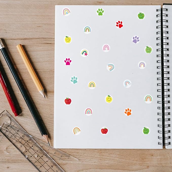 0.5 Inch Black Paw Print Stickers,Self Adhesive for Scrapbooking/Kid DIY Arts Crafts/Reward Stickers Teachers Stickers