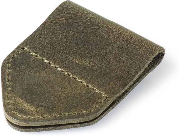 Londo Genuine Leather Handmade Bookmark (Set of 2) (Magnetic, Green)